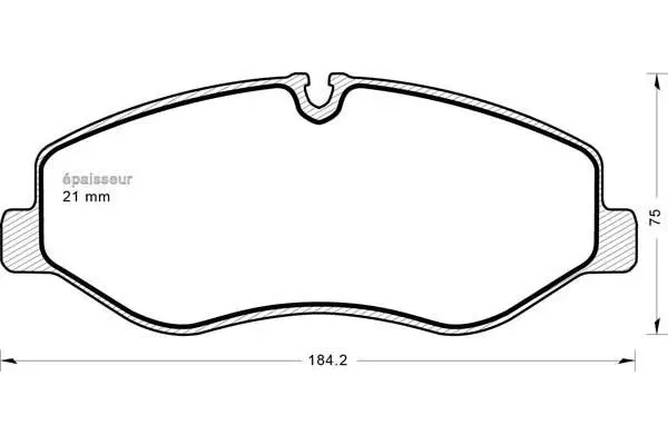 Brake Pad Set, disc brake (1206)