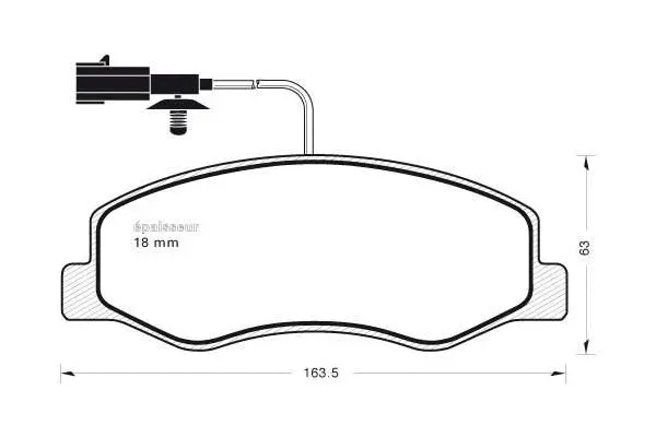 Brake Pad Set, disc brake (1050)