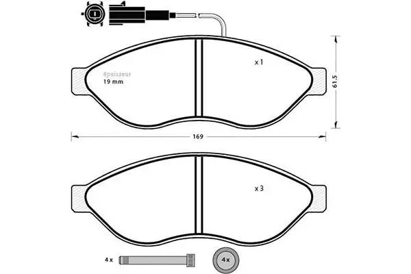 Brake Pad Set, disc brake (847)