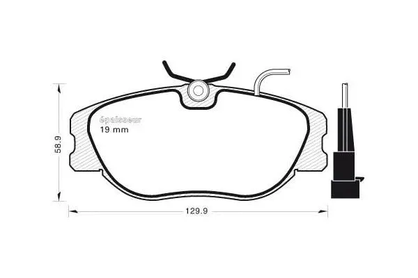 Brake Pad Set, disc brake (455)