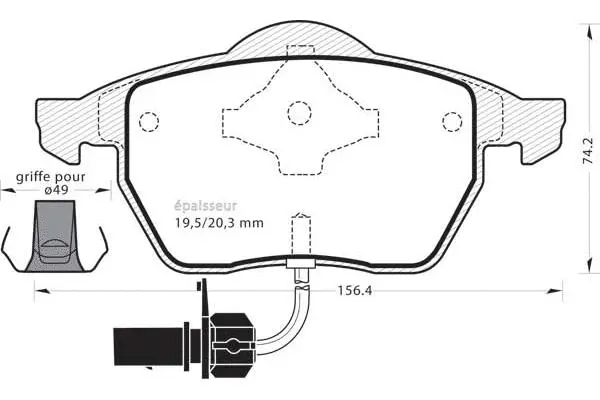 Brake Pad Set, disc brake (589)
