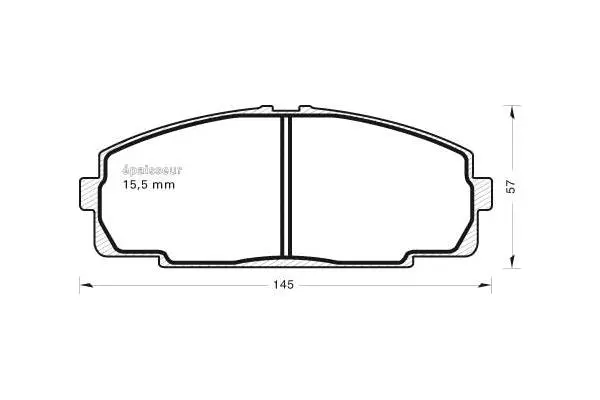 Brake Pad Set, disc brake (515)
