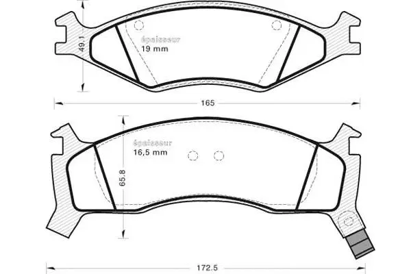 Brake Pad Set, disc brake (473)