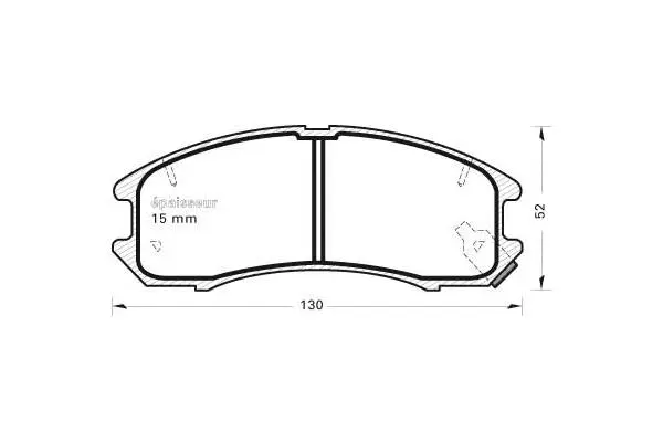 Brake Pad Set, disc brake (234)