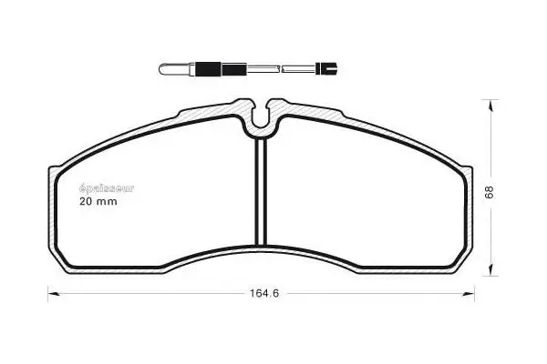 Brake Pad Set, disc brake (1036)