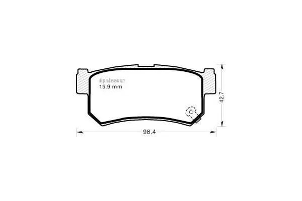 Brake Pad Set, disc brake (775)