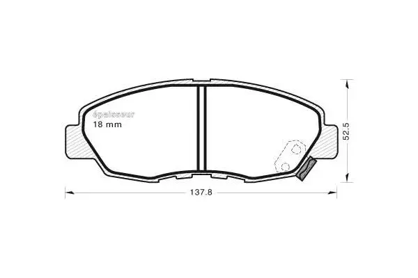 Brake Pad Set, disc brake (414)