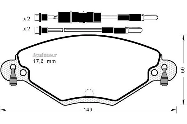 Brake Pad Set, disc brake (531)
