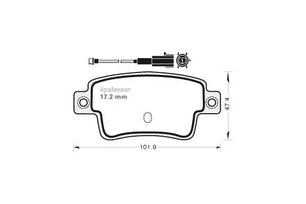 Brake Pad Set, disc brake (1012)