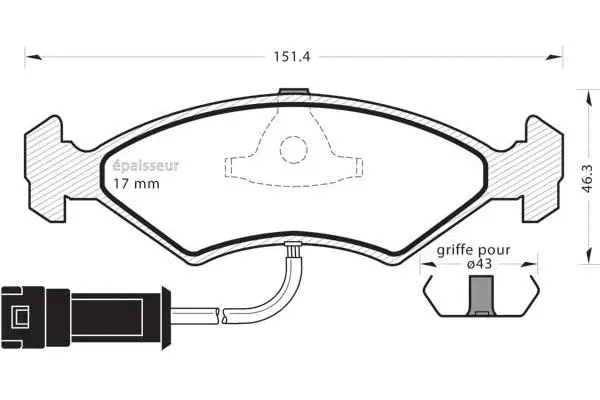 Brake Pad Set, disc brake (530)