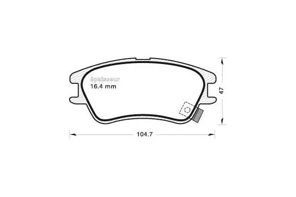 Brake Pad Set, disc brake (724)