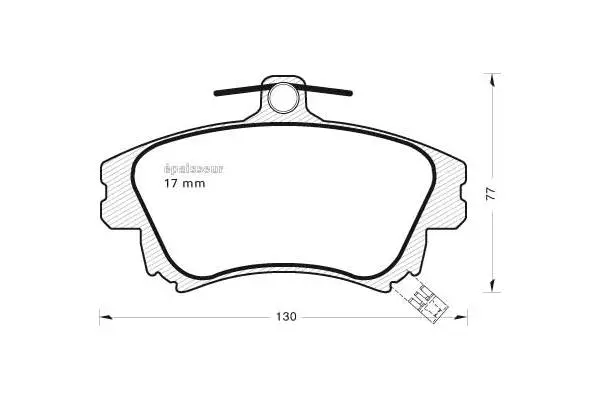 Brake Pad Set, disc brake (529)