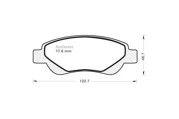 Brake Pad Set, disc brake (759)