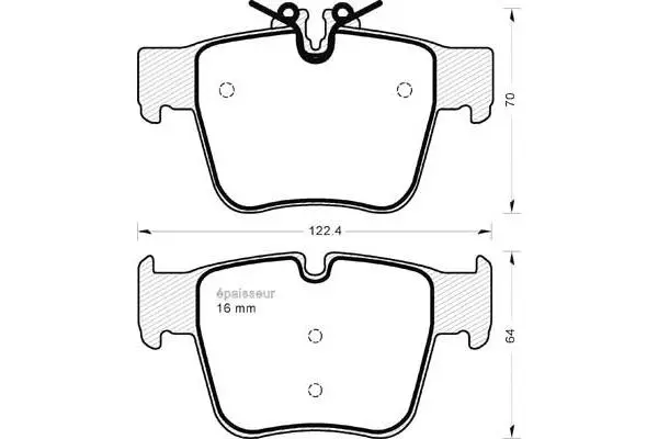 Brake Pad Set, disc brake (1241)