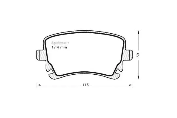 Brake Pad Set, disc brake (778)