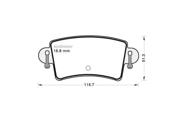 Brake Pad Set, disc brake (664)