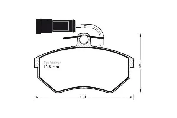 Brake Pad Set, disc brake (313)