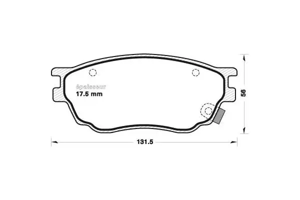 Brake Pad Set, disc brake (721)
