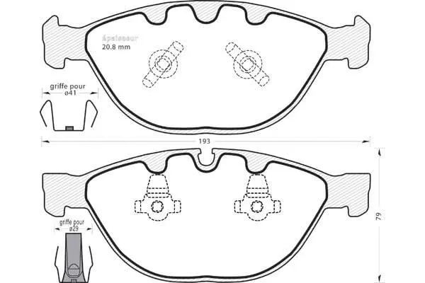 Brake Pad Set, disc brake (1097)