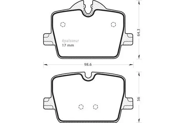 Brake Pad Set, disc brake (1360)