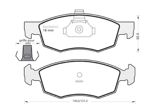 Brake Pad Set, disc brake (704)