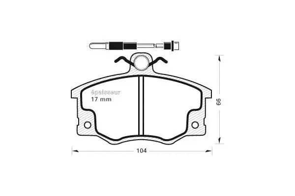 Brake Pad Set, disc brake (227)