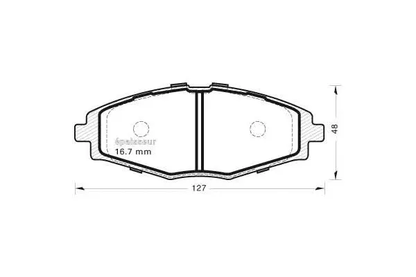 Brake Pad Set, disc brake (482)