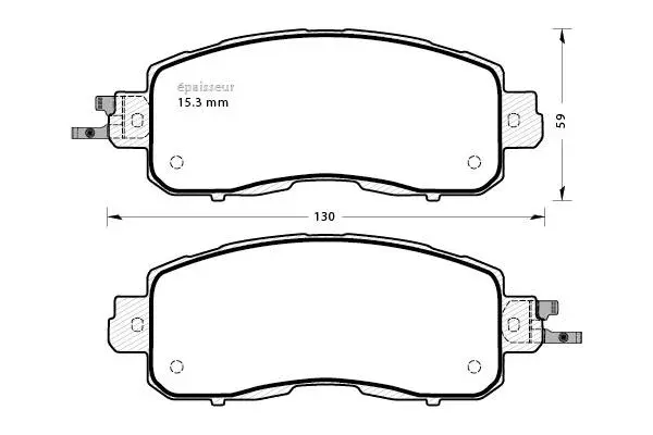 Brake Pad Set, disc brake (1340)