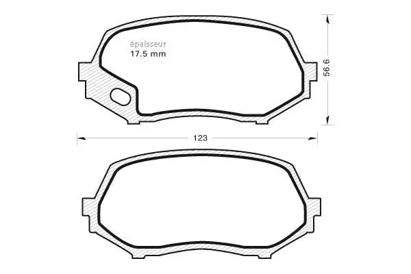 Brake Pad Set, disc brake (929)