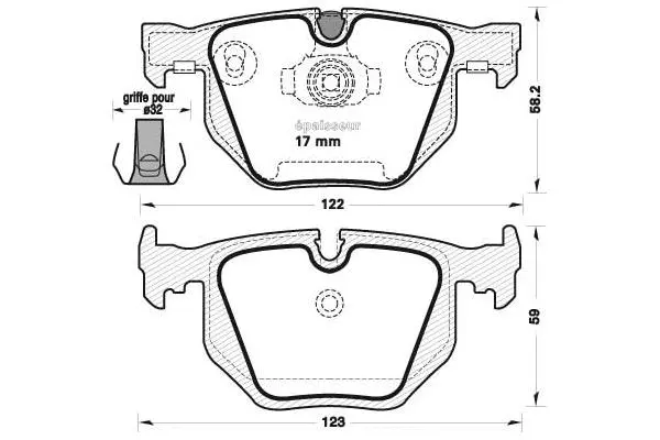 Brake Pad Set, disc brake (587)