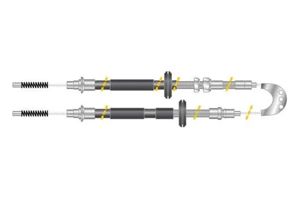 Cable Pull, parking brake (CF5222)