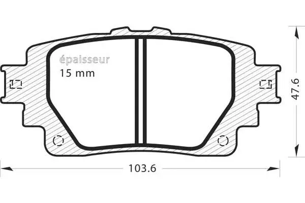 Brake Pad Set, disc brake (1382)