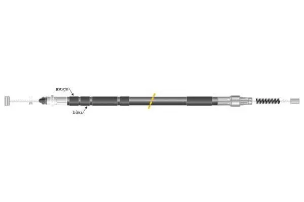 Cable Pull, parking brake (CF6164)