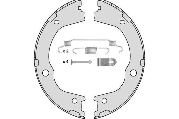 Brake Shoe Set, parking brake (M915R)