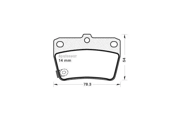 Brake Pad Set, disc brake (669)