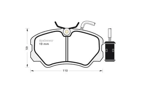 Brake Pad Set, disc brake (393)