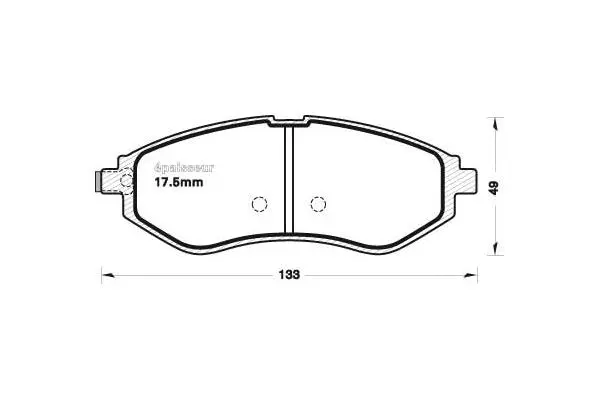 Brake Pad Set, disc brake (1104)