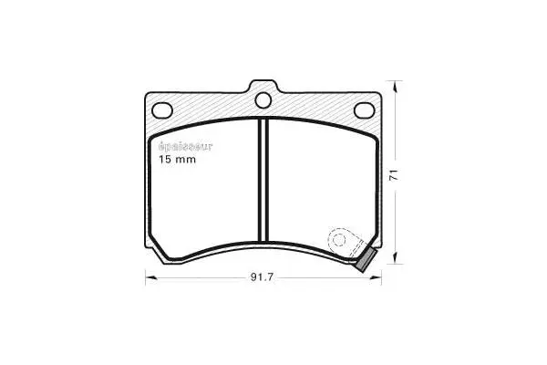 Brake Pad Set, disc brake (421)