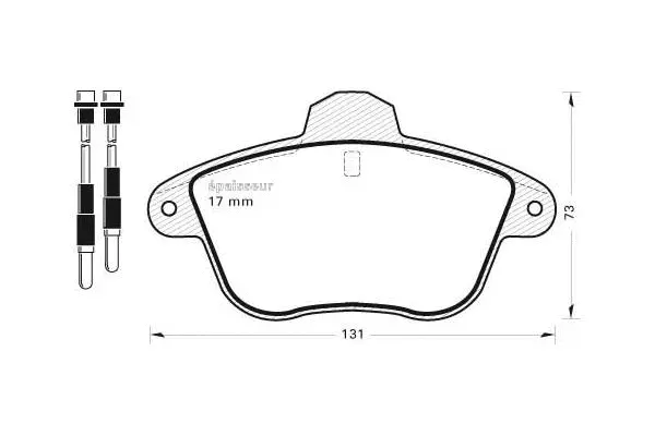 Brake Pad Set, disc brake (297)