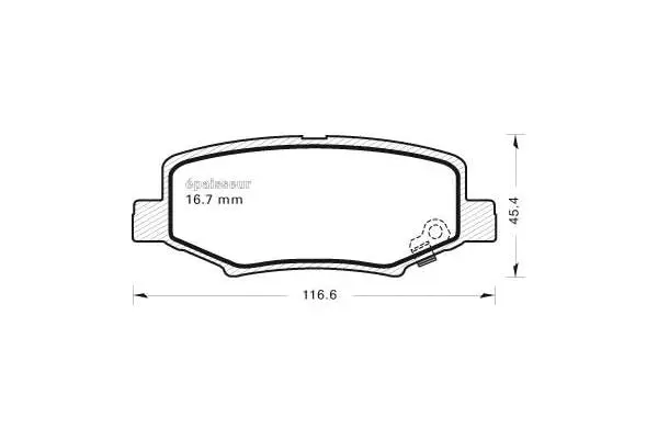 Brake Pad Set, disc brake (889)
