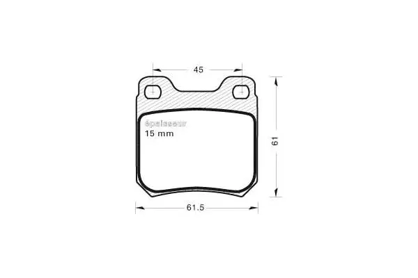 Brake Pad Set, disc brake (246)