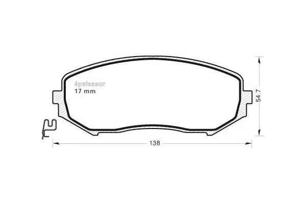 Brake Pad Set, disc brake (848)
