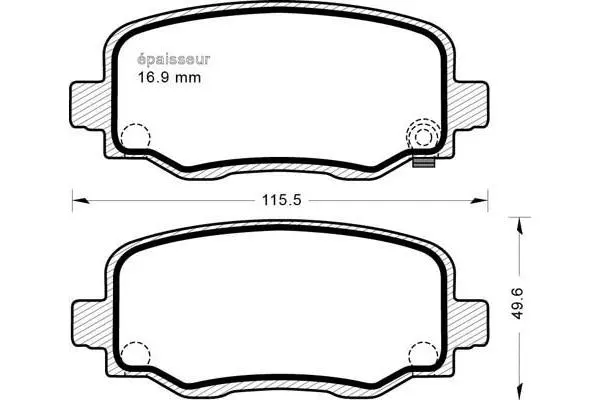 Brake Pad Set, disc brake (1210)
