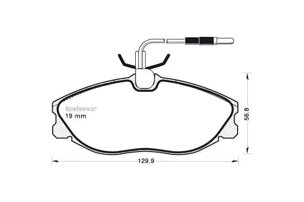 Brake Pad Set, disc brake (706)