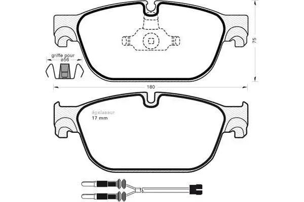 Brake Pad Set, disc brake (1017)
