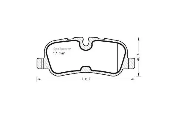 Brake Pad Set, disc brake (1001)
