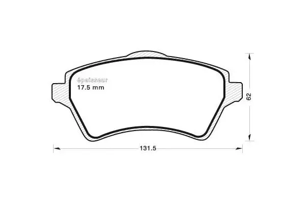 Brake Pad Set, disc brake (661)