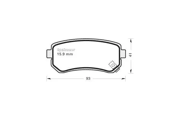 Brake Pad Set, disc brake (810)
