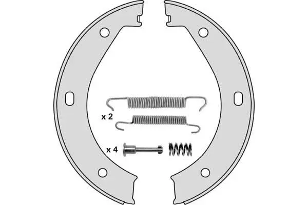 Brake Shoe Set, parking brake (M685R)