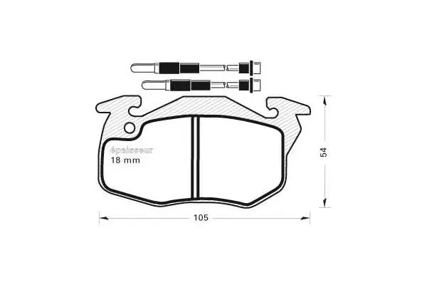 Brake Pad Set, disc brake (282)